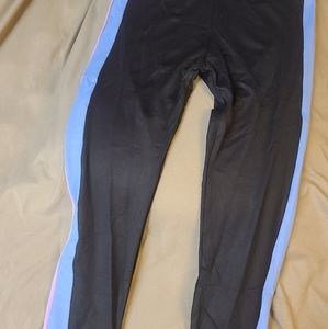 Girls cross front color block legging